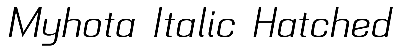 Myhota Italic Hatched